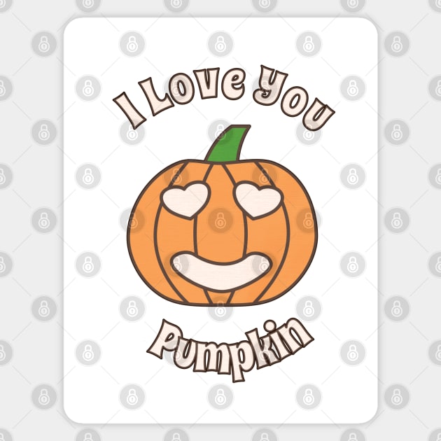 I Love You Pumpkin Sticker by Elephant Kid